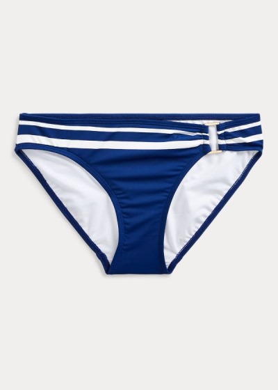 Women's Ralph Lauren Striped Hipster Bikini Bottom | 894602QLX